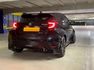 Toyota GR Yaris Mud Flap Kit - Rally Armor - UR Series - Black/Grey - `20-`25